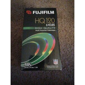 FUJI VHS T-120 HQ120 Tape 6 hours VCR Recording NEW SEALED FUJIFILM 3 Pack!!